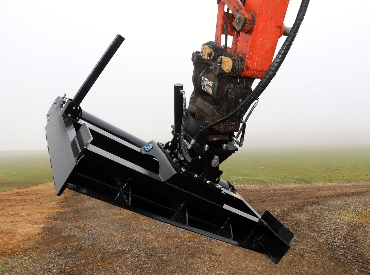 Excavator Grading Beam with Roller - 2300mm - 8 to 16 tonne