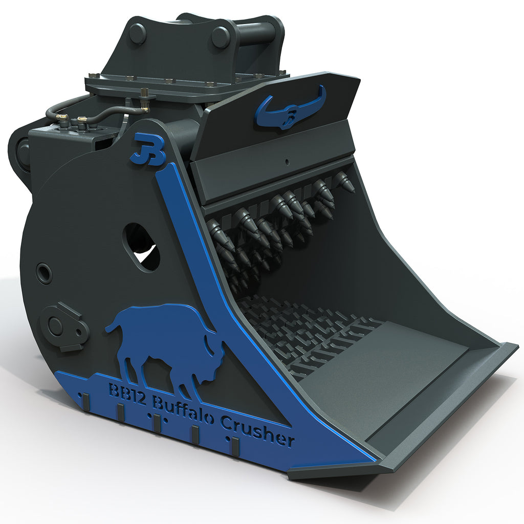 BB12 Buffalo Excavator Crushing Bucket - 12-16 Tonne