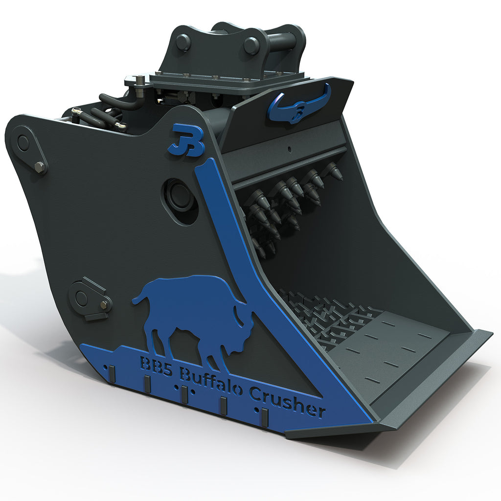 BB5 Buffalo Excavator Crushing Bucket - 4-6 Tonne