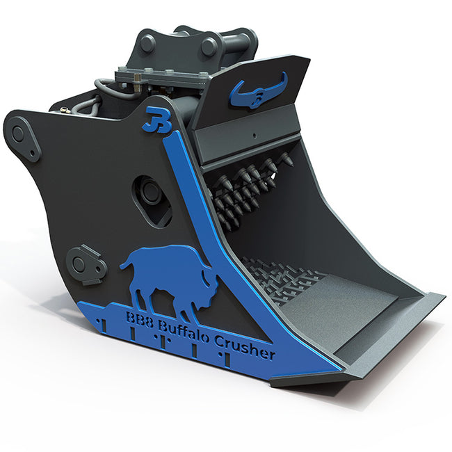 BB8 Buffalo Excavator Crushing Bucket - 6-10 Tonne