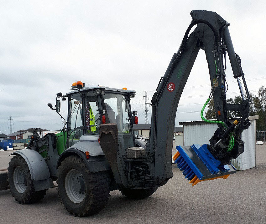 SWP15 Excavator & Forklift Sweeper Brush / Broom Attachment - 1500mm (12 Rows)