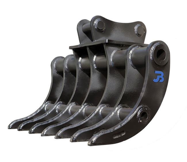 FR1-N Narrow Excavator Forestry Root Rake - 1-2 Tonne - 900mm