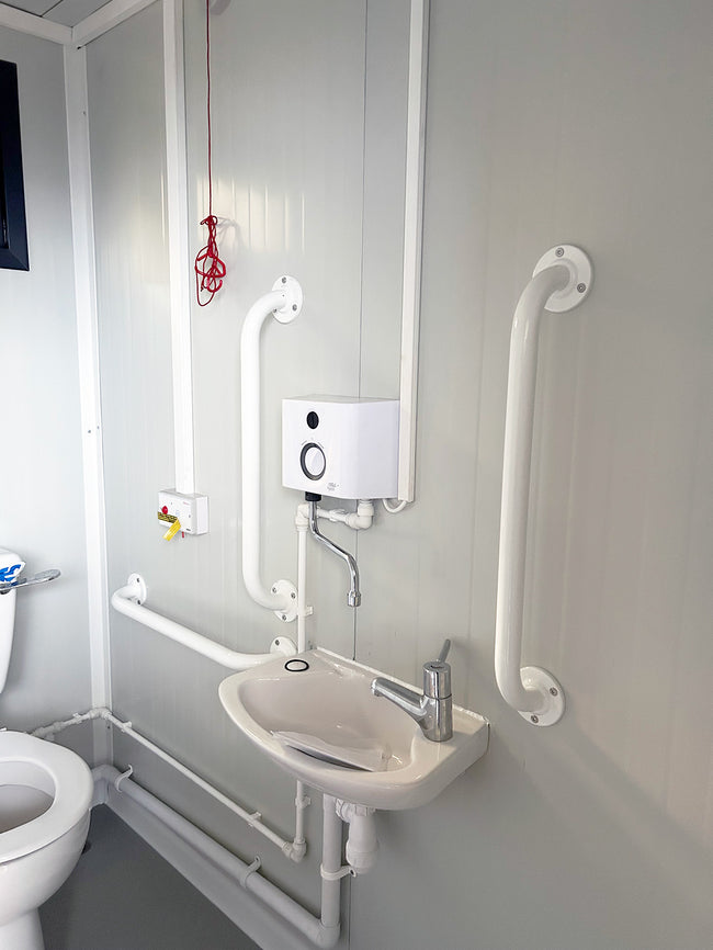 Prefab Disabled Mains Toilet Block - Anthracite