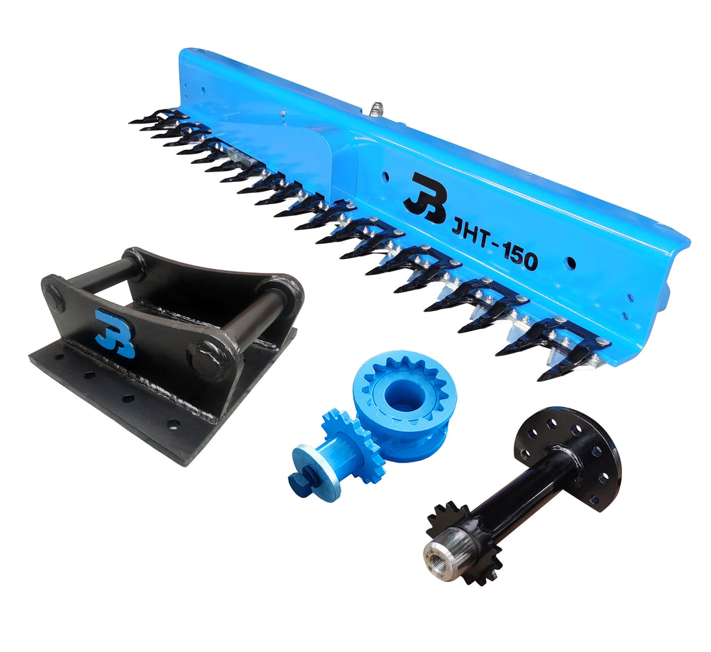 JHT-150-M Excavator Hedge Trimmer Package & Headstock - 1 to 2 Tonne Excavator (50cc Motor)