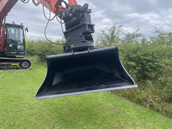 GRB-2-R Rotating 360° Scandinavian Excavator Grading Bucket - 2.5-3 To ...