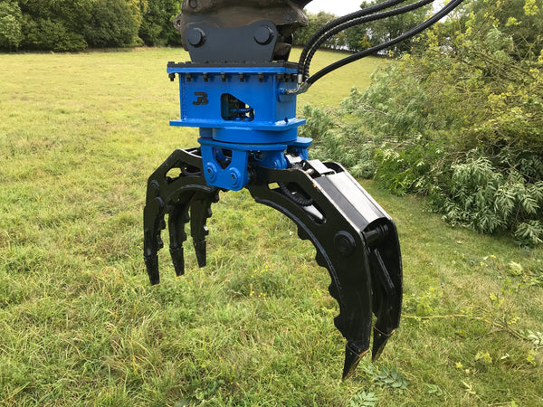 Hydraulic Rotating Excavator Rock Grapple - 4-6 Tonne – JB Equipment Ltd