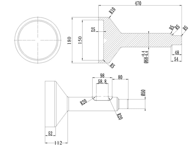 JB680 Post Driver Cup Chisel