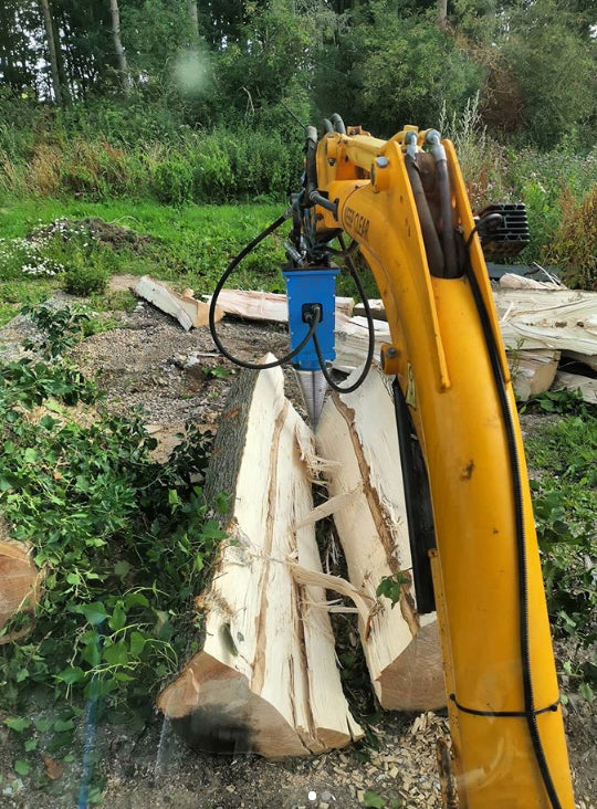 JCS 18 Hydraulic Cone Log Splitter to fit Excavators (56mm Round Shaft)