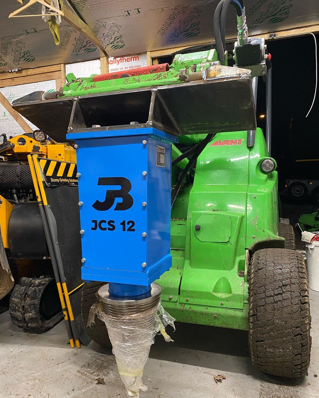 JCS 12 Hydraulic Cone Log Splitter to fit Excavators, Telehandlers & More