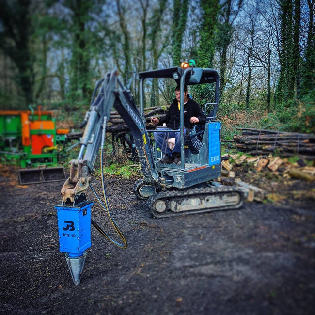 JCS 18 Hydraulic Cone Log Splitter to fit Excavators (56mm Round Shaft)