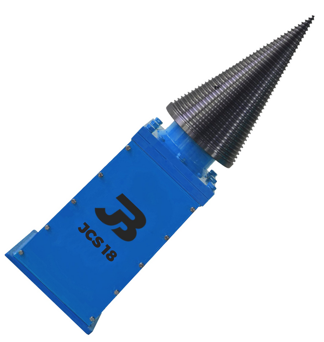 JCS 18 Hydraulic Cone Log Splitter to fit Excavators (56mm Round Shaft)