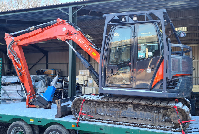 JCS 40 Hydraulic Cone Timber Splitter to fit Excavators, Telehandlers & More (65mm Round Shaft)