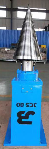 JCS 80 Heavy Duty Hydraulic Cone Timber Splitter to fit Excavators, Telehandlers & More (75mm Square Shaft)