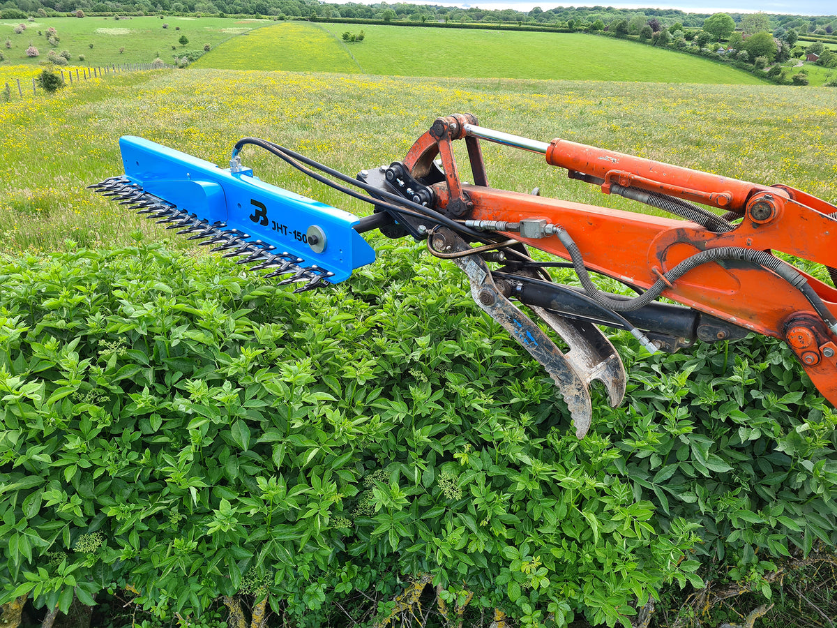 JHT-150 Excavator Hedge Trimmer Package c/w 1m Extension & Headstock - 2 to 10 Tonne Excavator (80cc Motor)