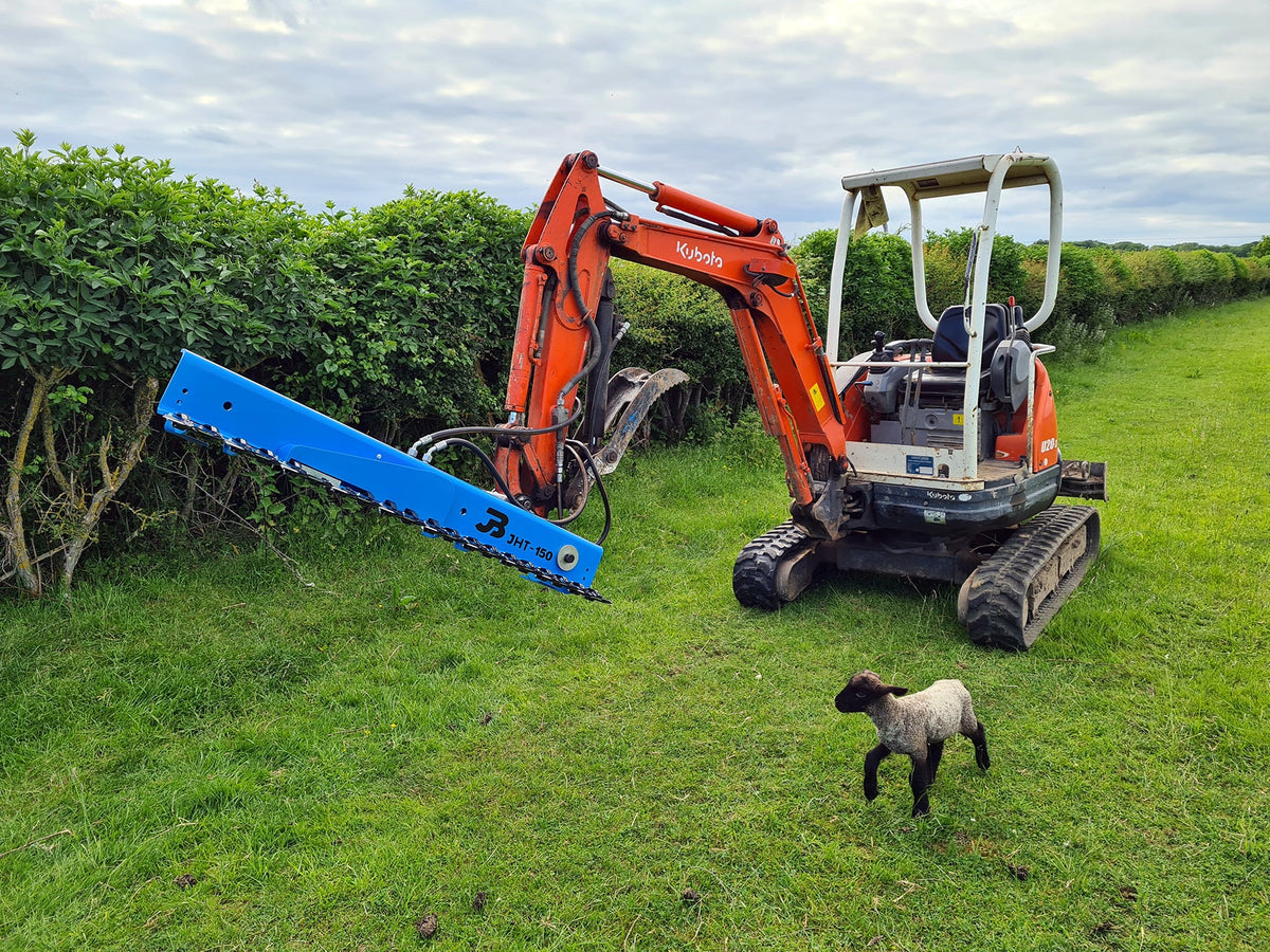 JHT-150-M Excavator Hedge Trimmer Package & Headstock - 1 to 2 Tonne Excavator (50cc Motor)