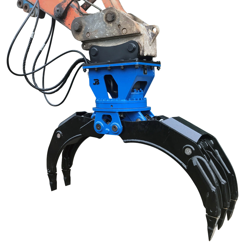 JT08 Hydraulic Rotating Excavator General & Forestry Grapple - 18-25 Tonne
