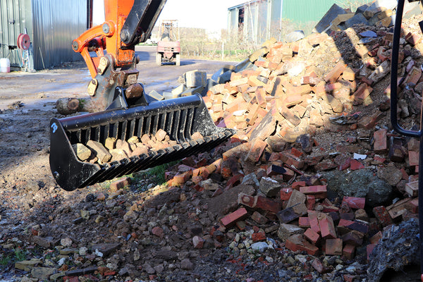 Mini Digger Land Rack 010 General Purpose Mini Digger Land Rake Bucket - 1-2 Tonne - 1200mm ...