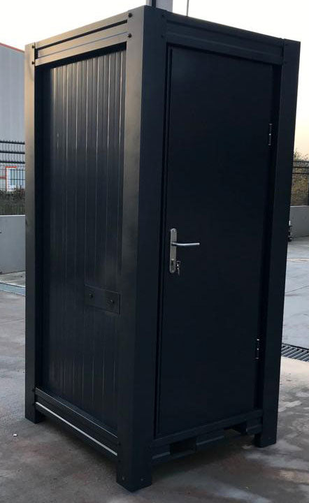 Prefab Single Mains Toilet Block - Anthracite
