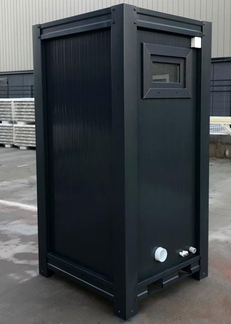 Prefab Single Mains Toilet Block - Anthracite