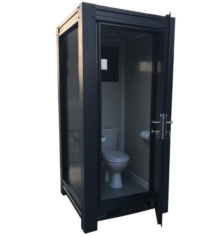 Prefab Single Mains Toilet Block - Anthracite